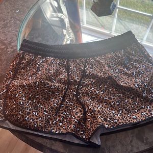 Nike leopard print shorts